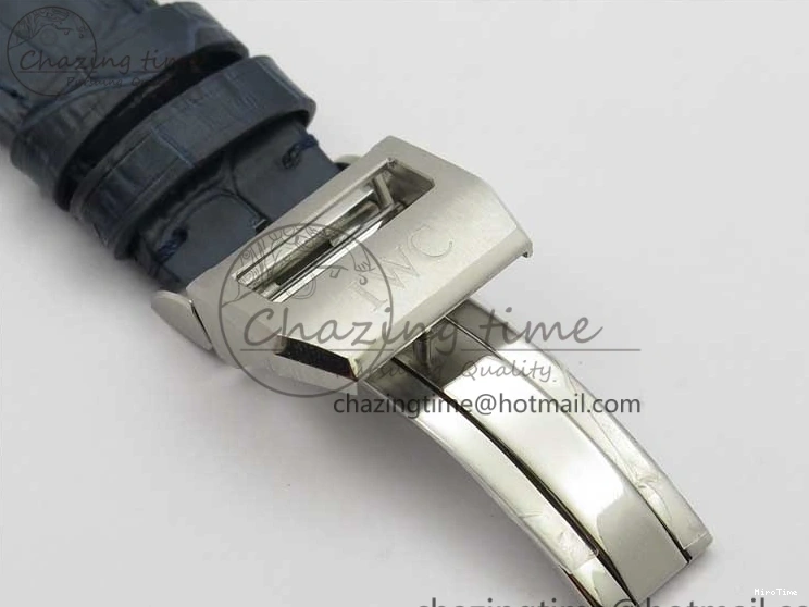 MIROTIME 0202 Supportive Big Pilot IW501008 “Boutique London” SS ZF Best Edition Blue Dial on Blue Leather Strap A 7106